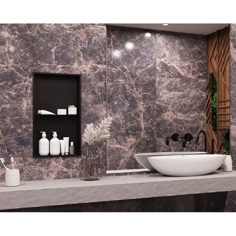 Badeloft 12.6" W x 24.4" H Shower Niche & Reviews Wayfair Canada